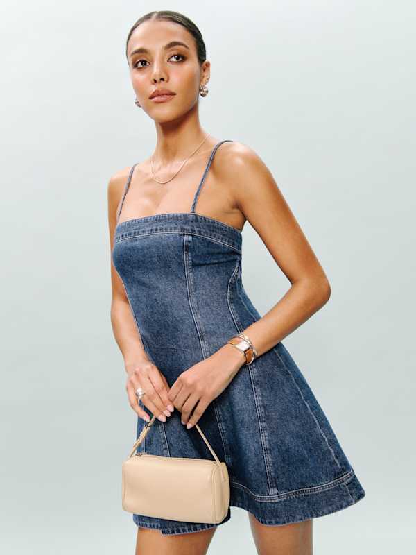 Elma Denim Mini Dress - Monterey